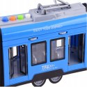 Duży tramwaj jeździ dźwięki światła baterie niebieski 930B Duży tramwaj jeździ dźwięki światła baterie niebieski 930B