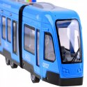 Duży tramwaj jeździ dźwięki światła baterie niebieski 930B Duży tramwaj jeździ dźwięki światła baterie niebieski 930B