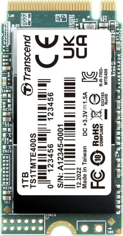 Dysk SSD TRANSCEND TS1TMTE400S (M.2 2242″ /1 TB ) Dysk SSD TRANSCEND TS1TMTE400S (M.2 2242″ /1 TB )