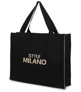 Pojemna torebka shopper STYLE MILANO (Beżowy || Czarny)