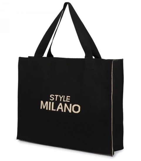 Pojemna torebka shopper STYLE MILANO (Beżowy || Czarny) Pojemna torebka shopper STYLE MILANO (Beżowy || Czarny)