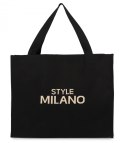 Pojemna torebka shopper STYLE MILANO (Beżowy || Czarny) Pojemna torebka shopper STYLE MILANO (Beżowy || Czarny)