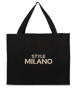 Pojemna torebka shopper STYLE MILANO (Beżowy || Czarny)