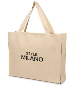 Pojemna torebka shopper STYLE MILANO (Beżowy)