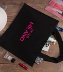 Pojemna torebka shopper STYLE MILANO (Różowy || Czarny) Pojemna torebka shopper STYLE MILANO (Różowy || Czarny)