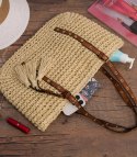 Stylowa torebka boho z ozdobnymi ćwiekami i frędzlami (Beżowy) Stylowa torebka boho z ozdobnymi ćwiekami i frędzlami (Beżowy)