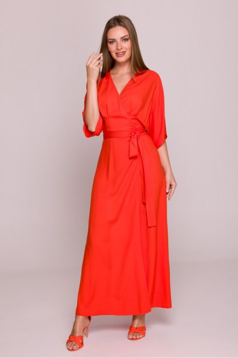 Sukienka Model S406 Coral - Stylove - XXL Sukienka Model S406 Coral - Stylove - XXL
