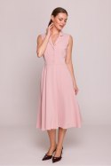 Sukienka Model S409 Powder Pink - Stylove - XL Sukienka Model S409 Powder Pink - Stylove - XL
