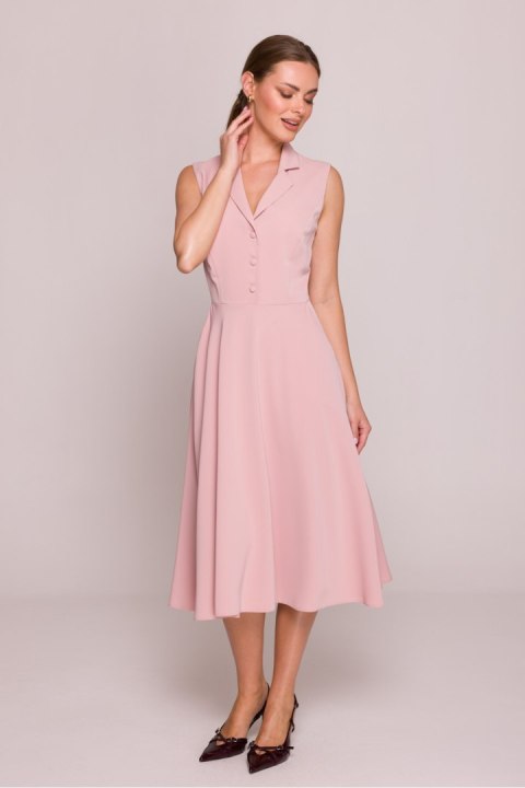 Sukienka Model S409 Powder Pink - Stylove - M Sukienka Model S409 Powder Pink - Stylove - M