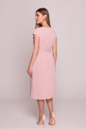 Sukienka Model S411 Powder Pink - Stylove - L