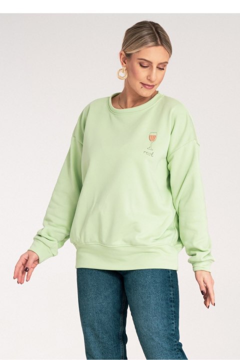 Bluza Damska Model M1152 Green - Figl - S/M Bluza Damska Model M1152 Green - Figl - S/M