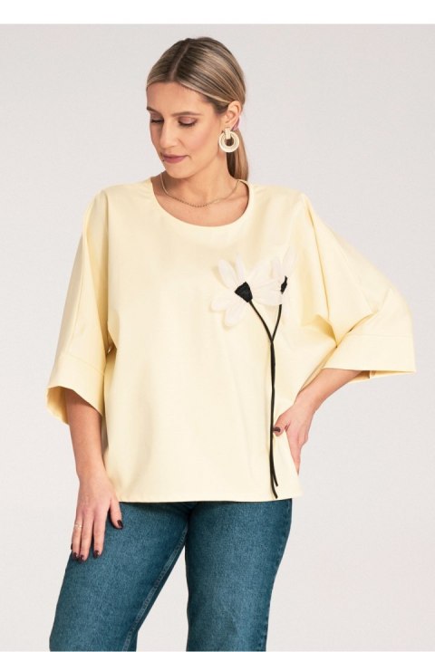 Bluzka Model M1118 Yellow - Figl - uniwersalny