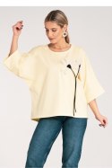 Bluzka Model M1118 Yellow - Figl - uniwersalny