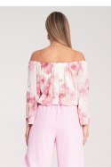 Bluzka Model M1142 Pink - Figl - S/M Bluzka Model M1142 Pink - Figl - S/M