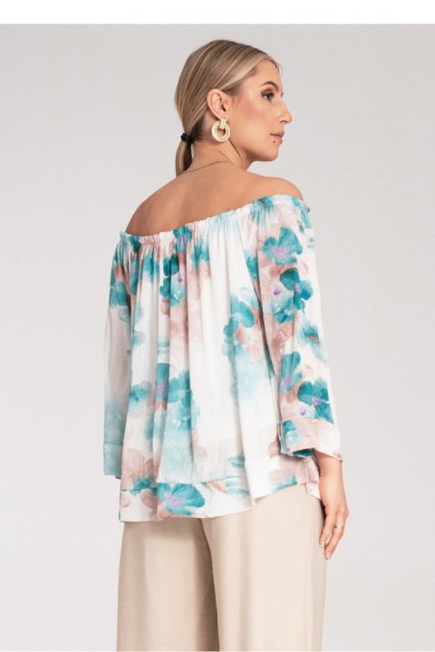 Bluzka Model M1142 Turkus - Figl - S/M