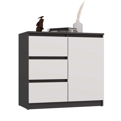 Komoda Malwa 1D3S ANTRACYT / BIAŁY Komoda Malwa 1D3S ANTRACYT / BIAŁY