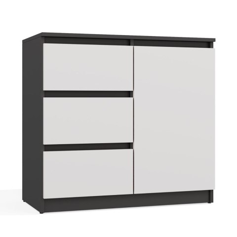 Komoda Malwa 1D3S ANTRACYT / BIAŁY Komoda Malwa 1D3S ANTRACYT / BIAŁY