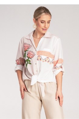 Koszula Damska Model M1120 Beige - Figl - S/M