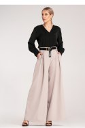 Spodnie Damskie Model M1134 Beige - Figl - S/M Spodnie Damskie Model M1134 Beige - Figl - S/M