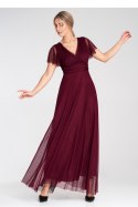 Sukienka Model M1103 Bordo - Figl - S/M Sukienka Model M1103 Bordo - Figl - S/M