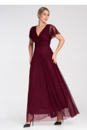 Sukienka Model M1103 Bordo - Figl - S/M Sukienka Model M1103 Bordo - Figl - S/M