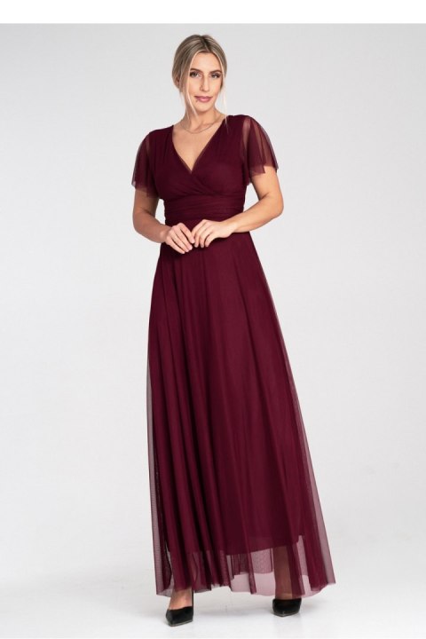 Sukienka Model M1103 Bordo - Figl - S/M Sukienka Model M1103 Bordo - Figl - S/M