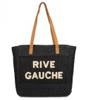 Torebka shopper boho z plecionki RIVE GAUCHE (Czarny) Torebka shopper boho z plecionki RIVE GAUCHE (Czarny)