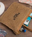 Torebka shopper z plecionki PARIS MILANO (Brązowy) Torebka shopper z plecionki PARIS MILANO (Brązowy)