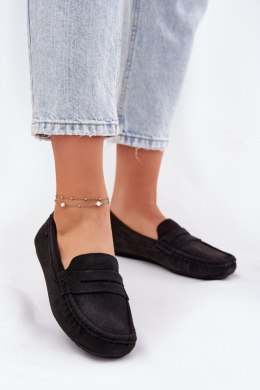 Zamszowe Mokasyny Damskie Big Star RR274948 Czarne - Step in style - 39