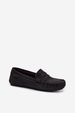 Zamszowe Mokasyny Damskie Big Star RR274948 Czarne - Step in style - 39