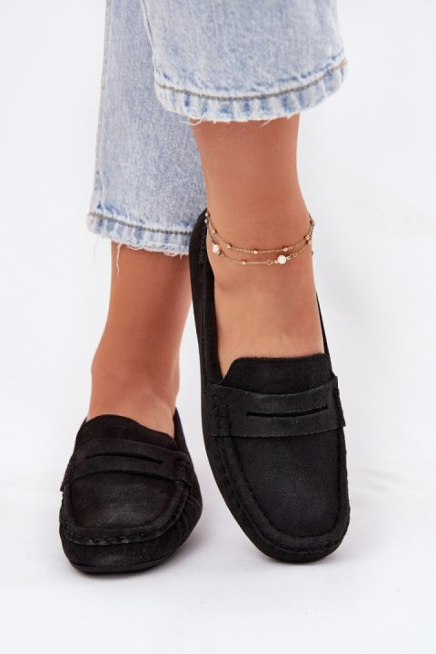 Zamszowe Mokasyny Damskie Big Star RR274948 Czarne - Step in style - 39 Zamszowe Mokasyny Damskie Big Star RR274948 Czarne - Step in style - 39