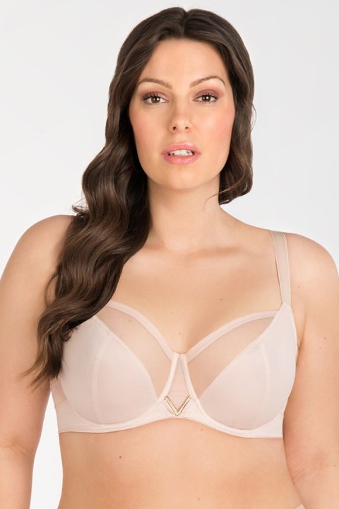 Biustonosz Soft Model Vicky K564 Beige - Gorsenia Lingerie - 85E