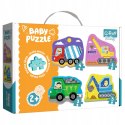 Puzzle Baby pojazdy na budowie Trefl 36072 Puzzle Baby pojazdy na budowie Trefl 36072