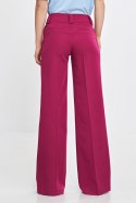 Spodnie wide leg z kantem SD112 Fuksja - Nife - 40 Spodnie wide leg z kantem SD112 Fuksja - Nife - 40