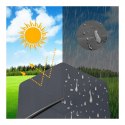 Gartenschirm mit SOLAR LED-Beleuchtung, Ausleger und Volant, graphit 3,5 m. OGP11SZ Gartenschirm mit SOLAR LED-Beleuchtung, Ausleger und Volant, graphit 3,5 m. OGP11SZ