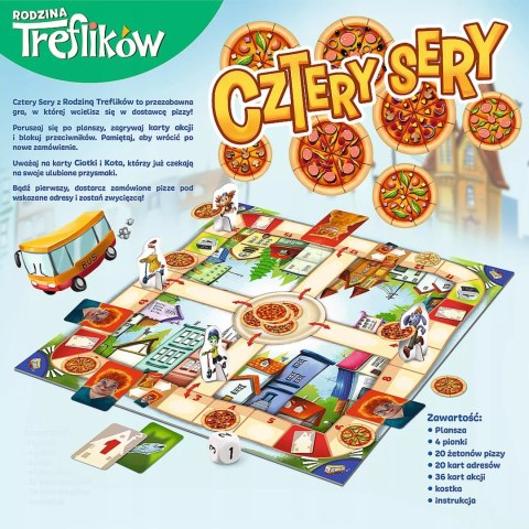 Gra planszowa Cztery Sery Trefl 02282 Gra planszowa Cztery Sery Trefl 02282