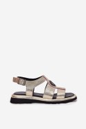 Sandały Model Artiker 56C0689 Gold - Step in style - 38