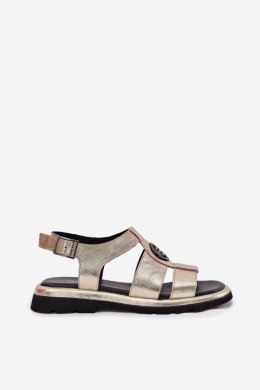 Sandały Model Artiker 56C0689 Gold - Step in style - 38