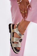 Sandały Model Artiker 56C0689 Gold - Step in style - 38