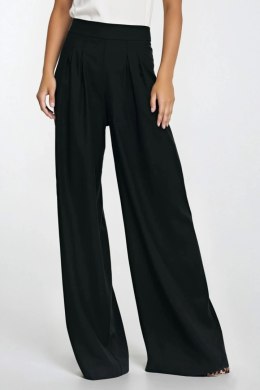 Spodnie palazzo z rayonu SD114 Black - Nife - 36