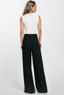 Spodnie palazzo z rayonu SD114 Black - Nife - 36 Spodnie palazzo z rayonu SD114 Black - Nife - 36