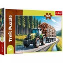 Puzzle Trefl 100 elementów Ciągnik leśny 16493 Puzzle Trefl 100 elementów Ciągnik leśny 16493