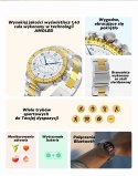 Smartwatch Męski GRAVITY GT16-1 Gold / Złota Bransoleta Smartwatch Męski GRAVITY GT16-1 Gold / Złota Bransoleta