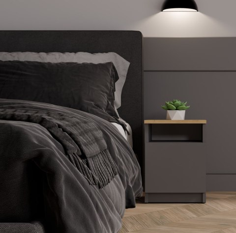 Szafka nocna GALAX 30/1D ANTRACYT ARTISAN Szafka nocna GALAX 30/1D ANTRACYT ARTISAN