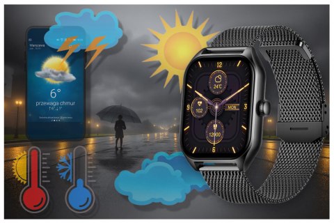 SMARTWATCH UNISEX Rubicon RNCF03 - ROZMOWY BLUETOOTH, ALWAYS ON DISPLAY (sr049g) SMARTWATCH UNISEX Rubicon RNCF03 - ROZMOWY BLUETOOTH, ALWAYS ON DISPLAY (sr049g)