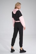 Bluza Damska Model M757 Black/Pink - Figl - XL Bluza Damska Model M757 Black/Pink - Figl - XL