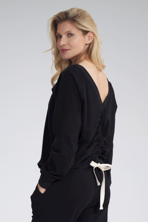Bluza Damska Model M799 Black - Figl - L/XL Bluza Damska Model M799 Black - Figl - L/XL