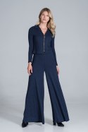 Bluzka Model M823 Navy - Figl - L Bluzka Model M823 Navy - Figl - L