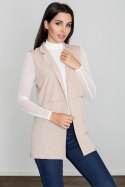 Kamizelka Damska Model M560 Beige - Figl - L Kamizelka Damska Model M560 Beige - Figl - L