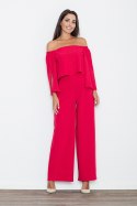 Kombinezon Damski Model M539 Red - Figl - L Kombinezon Damski Model M539 Red - Figl - L
